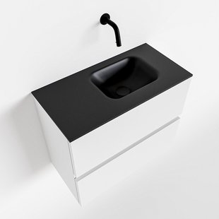 MONDIAZ ADA 60cm toiletmeubel talc. LEX wastafel urban rechts zonder kraangat