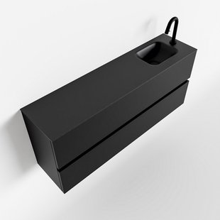 MONDIAZ ADA 120cm toiletmeubel urban. LEX wastafel urban rechts 1 kraangat