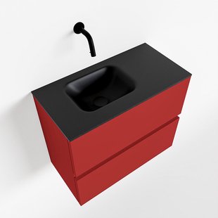 MONDIAZ ADA 60cm toiletmeubel fire. LEX wastafel urban links zonder kraangat