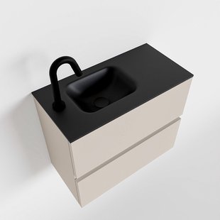 MONDIAZ ADA 60cm toiletmeubel linen. LEX wastafel urban links 1 kraangat