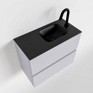 MONDIAZ ADA 60cm toiletmeubel cale. LEX wastafel urban rechts 1 kraangat