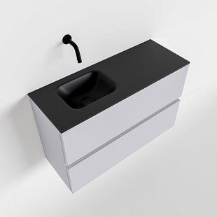 MONDIAZ ADA 80cm toiletmeubel cale. LEX wastafel urban links zonder kraangat