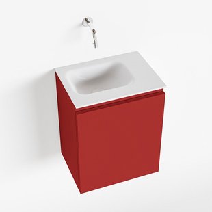 MONDIAZ OLAN 40cm toiletmeubel fire. LEX wastafel talc links geen kraangat