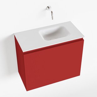 MONDIAZ OLAN 60cm toiletmeubel fire. LEX wastafel talc rechts geen kraangat