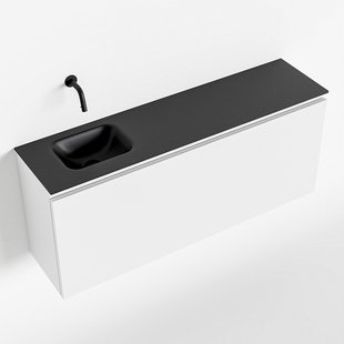 MONDIAZ OLAN 120cm toiletmeubel talc. LEX wastafel urban links geen kraangat