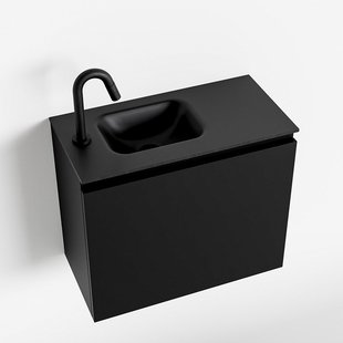 MONDIAZ OLAN 60cm toiletmeubel urban. LEX wastafel urban links 1 kraangat