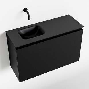 MONDIAZ OLAN 80cm toiletmeubel urban. LEX wastafel urban links geen kraangat