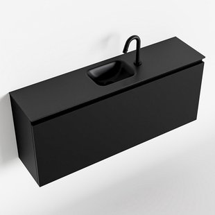 MONDIAZ OLAN 120cm toiletmeubel urban. LEX wastafel urban midden 1 kraangat