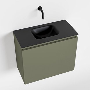 MONDIAZ OLAN 60cm toiletmeubel army. LEX wastafel urban midden geen kraangat