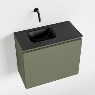 MONDIAZ OLAN 60cm toiletmeubel army. LEX wastafel urban links geen kraangat