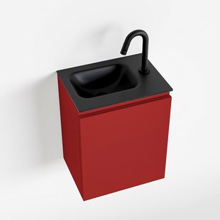 MONDIAZ OLAN 40cm toiletmeubel fire. LEX wastafel urban links 1 kraangat