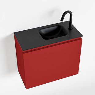 MONDIAZ OLAN 60cm toiletmeubel fire. LEX wastafel urban rechts 1 kraangat