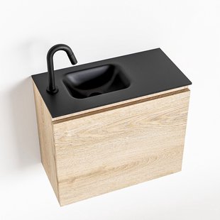 MONDIAZ OLAN 60cm toiletmeubel washed_oak. LEX wastafel urban links 1 kraangat