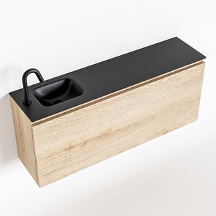 MONDIAZ OLAN 120cm toiletmeubel washed_oak. LEX wastafel urban links 1 kraangat