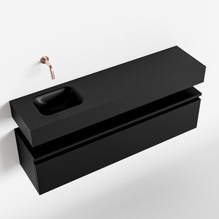 MONDIAZ ANDOR 120cm toiletmeubel urban. LEX 120cm wastafel urban links geen kraangat