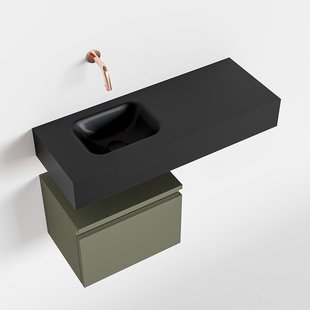 MONDIAZ ANDOR 40cm toiletmeubel army. LEX 80cm wastafel urban links geen kraangat MONDIAZ ANDOR 40cm toiletmeubel army. LEX 80cm wastafel urban links geen kraangat