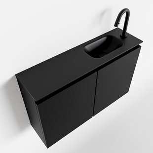 MONDIAZ TURE 80cm toiletmeubel urban. EDEN wastafel urban rechts 1 kraangat