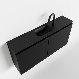 MONDIAZ TURE 100cm toiletmeubel urban. EDEN wastafel urban midden 1 kraangat