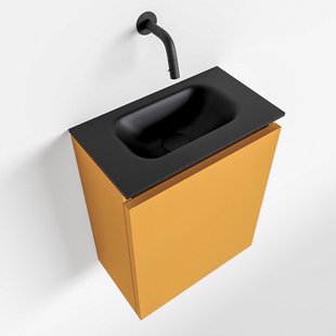 MONDIAZ TURE 40cm toiletmeubel ocher. EDEN wastafel urban midden geen kraangat