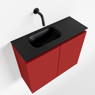 MONDIAZ TURE 60cm toiletmeubel fire. EDEN wastafel urban links geen kraangat