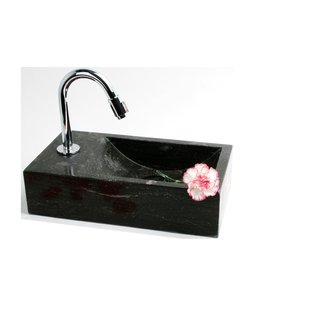 FonteinPack Recto hardsteen 40x22x10cm (Keuze uit 18 kranen)