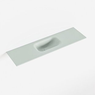 MONDIAZ EDEN Greey solid surface inleg wastafel voor toiletmeubel 80cm. Positie wasbak midden