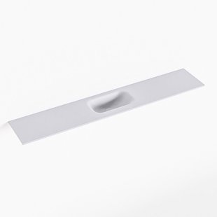 MONDIAZ EDEN Cale solid surface inleg wastafel voor toiletmeubel 120cm. Positie wasbak midden