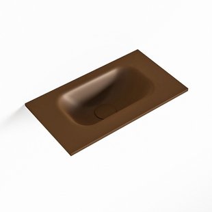 MONDIAZ EDEN Rust solid surface inleg wastafel voor toiletmeubel 40cm. Positie wasbak midden