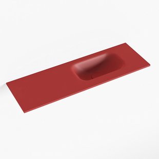 MONDIAZ EDEN Fire solid surface inleg wastafel voor toiletmeubel 70cm. Positie wasbak rechts