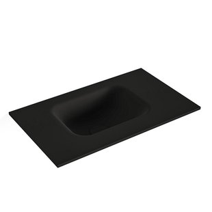 MONDIAZ LEX Urban solid surface inleg wastafel voor toiletmeubel 50cm. Positie wasbak links