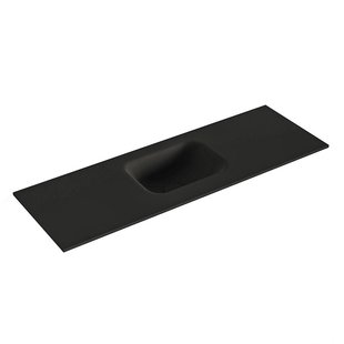 MONDIAZ LEX Urban solid surface inleg wastafel voor toiletmeubel 90cm. Positie wasbak midden