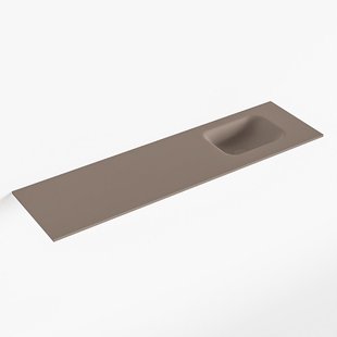 MONDIAZ LEX Smoke solid surface inleg wastafel voor toiletmeubel 110cm. Positie wasbak rechts MONDIAZ LEX Smoke solid surface inleg wastafel voor toiletmeubel 110cm. Positie wasbak rechts