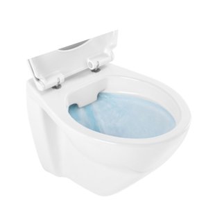 Wandtoilet Sanindusa Cetus Rimfree Keramiek Exclusief Zitting Wit
