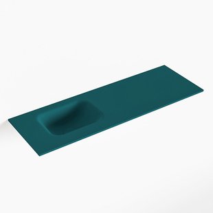 MONDIAZ LEX Smag solid surface inleg wastafel voor toiletmeubel 90cm. Positie wasbak links