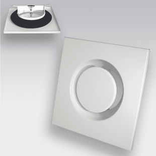 Ventilatierooster Vierkant Afvoer Ø 100 Mm, Staal W