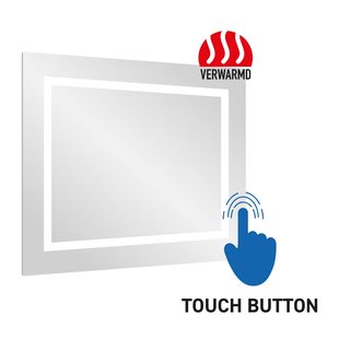 Badkamerspiegel BWS Queen 80x60 cm Met Verlichting en Verwarming