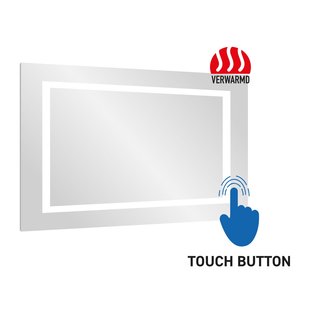 Badkamerspiegel BWS Queen 120x60 cm Met Verlichting en Verwarming