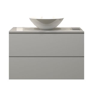 Badkamermeubelset Gliss Hermes 90 cm Hoogglans Wit Met Waskom