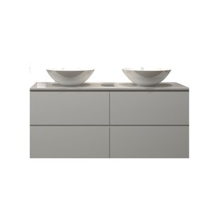 Badkamermeubelset Gliss Hermes 120 cm Hoogglans Wit Met Waskom