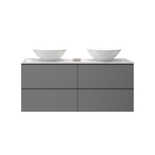 Badkamermeubelset Gliss Hermes 120 cm Beton Grijs Met Waskom