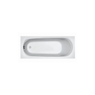 Ligbad Plieger Basic Solo 170x70x37cm Acryl met Poten Wit