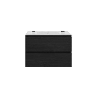 Badkamermeubelset Gliss Zeus 80 cm Zwart Eiken