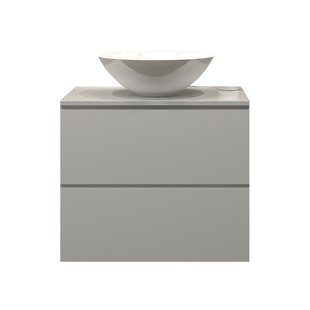 Badkamermeubelset Gliss Zeus 60 cm Hoogglans Wit Met Waskom