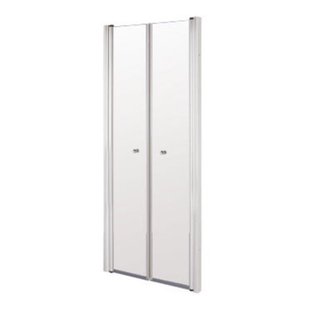 Nisdeur Pendeldeur Plieger Royal 6mm Glas 90x185cm Chroom
