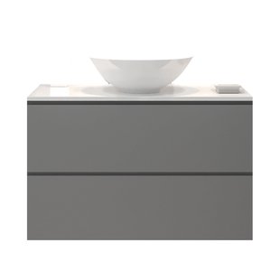 Badkamermeubelset Gliss Zeus 80 cm Beton Grijs Met Waskom