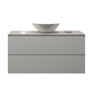 Badkamermeubelset Gliss Zeus 100 cm Mat Wit Met Waskom