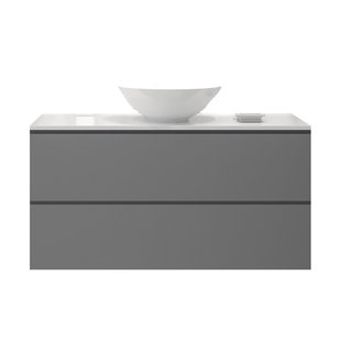 Badkamermeubelset Gliss Zeus 100 cm Beton Grijs Met Waskom