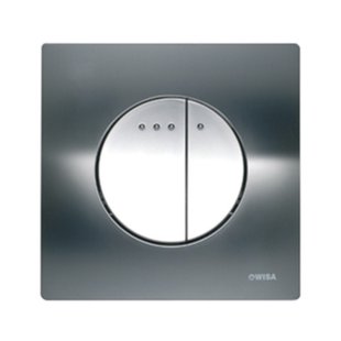 Bedieningsplaat Wisa 3100 Carré DF Frontbediend Chroom 8050417651