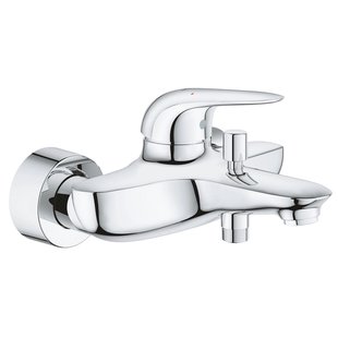 Badkraan GROHE Wave New met Omstel en Koppelingen Chroom