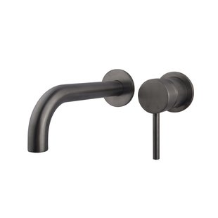 OUTLET Wastafelkraan BWS Inbouwkraan Afbouwdeel Eenhendel Gunmetal